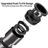 WZFLRUA 1/4 Inch Drip Irrigation Elbow Fittings, 22 Pieces Push-to-fit