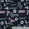 Fabric Traditions BonEful FABRIC FQ Cotton Quilt Black Red B&W