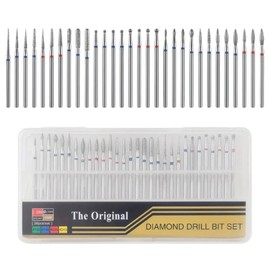 UEAVOID Nail Drill Bits Set 30 Pieces Professional Diamond & Tungsten Carbide Attachments for Gel & Acrylic Nails, Manicure & Pedicure