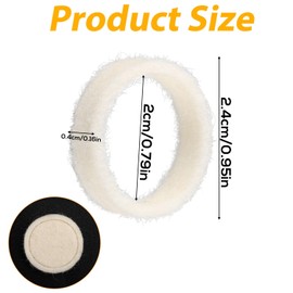 Felt Washer Lower Burr, Espresso Machine Grinders Parts Washer Replacement Parts Compatible with Breville Barista Express 870/876/878/880/980