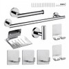 9 Piezas Juego Accesorios para Baños Toalleros Acero Inoxidable Acero
