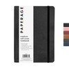 PAPERAGE Softcover Lined Journal Notebook (Black), 160 Pages, Medium College