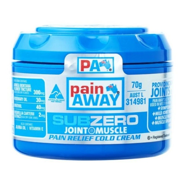 Pain Away Sub Zero Pain Relief Cold Cream 70g Support