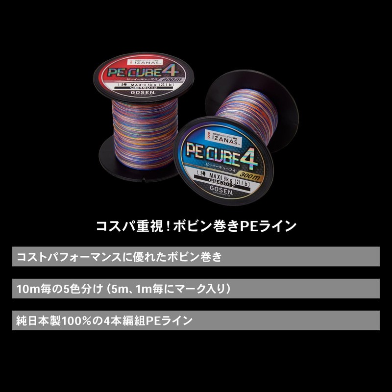 GOSEN GB46015 PE CUBE Line 600 m No. 1.5