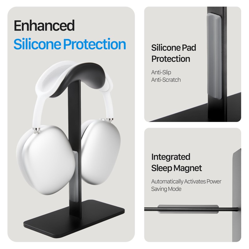 Headphone Stand, AirPods Max Stand with Sleep Mode, Headset Stand,Airpod