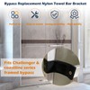 GGTE Shower Door Towel Bar Bracket Parts for Bypass Nylon