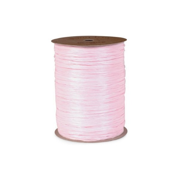 Light Pink Matte Raffia Ribbon, 1/4" X 100 Yards