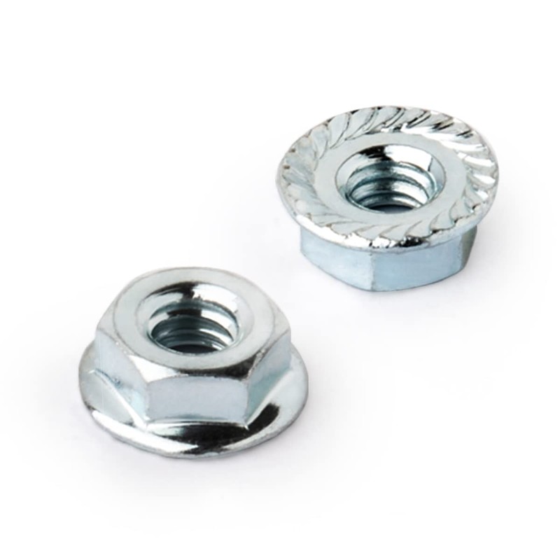 POWERTEC QLN1201 Serrated Flange Hex Lock (M8) Nuts | Premium