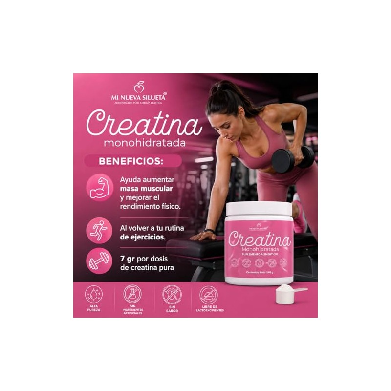 Creatina Monohidratada Mi Nueva Silueta
