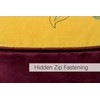 Riva Home Hunter Velvet Cushion Cover, Mustard, 45 x 45cm