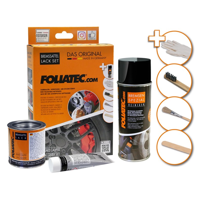 Foliatec 2196 Brake Caliper Lacquer Set - Performance Blue Glossy