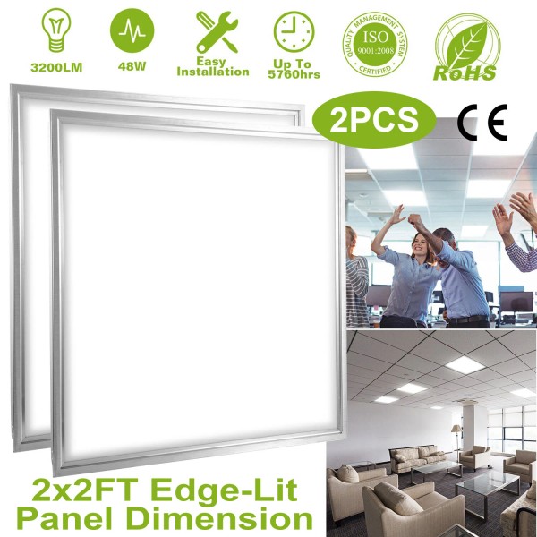 iMounTEK 2 Pcs 2X2 LED Flat Panel Light, Lighting for