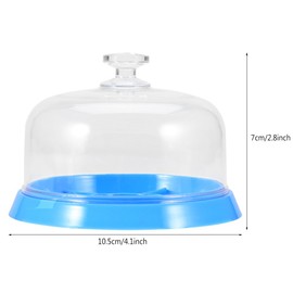 6 Slots Watch Dust Sheet Cover with Tray Watch Movement Repair Tool, Watch Movement Accessory Dust Cover Plastic Tray Repair Tool