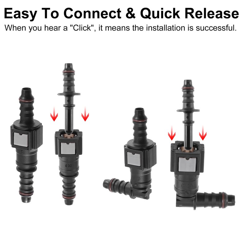 X AUTOHAUX 2 Set 1/4" 6.3mm SAE to 5/16" 8mm