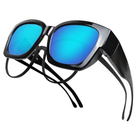 Polarized Fit Over Glasses Sunglasses for Women Men GSP2328-P-01-07