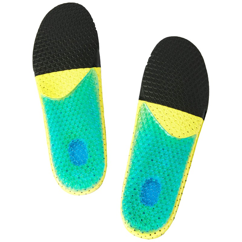 Karakal Insole Sports Insole, Black/Yellow, Size 44-45