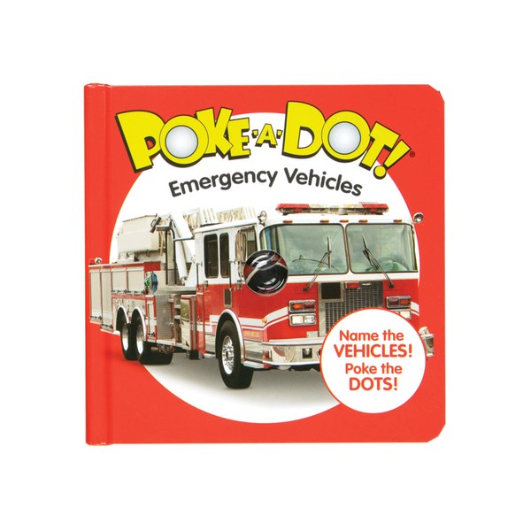 Melissa & Doug 41355 Poke-a-Dot Emergency Vehicles | Activity Books | 3+ | Gift for Boy or Girl