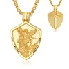 Seiyang Saint Michael Necklace 925 Sterling Silver Archangel Michael Medal