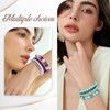 ZENGSING 4 PCS Natural Beaded Bracelet, Natural Stone Stretch Bracelet,