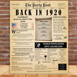 6th Birthday Party Decorations Poster - 6 Years Ago Anniversary Sign 11x14 In. Vintage Home Decor Supplies for Her or Him. Back In 2019 Historical Banner for Girl or Boy Turning 6 Years Old