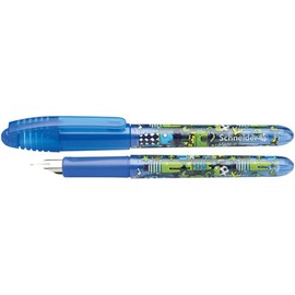 Schneider Schreibgeräte Füllhalter (Patronenfüllsystem) Zippi, M, blau-transparent mit Motiv Fische