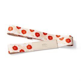 ekax Suitcase Belt, Luggage Strap, Carrying Case Band, Fixed Belt, Prevents Loads from Collapsing and Popping Out, Adjustable, Overseas Travel, Travel Accessories, For Travel (Red Flowers)