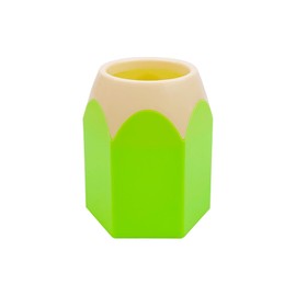 Pencil Shaped Desktop Pen Holder, Multifunctional Cute Storage Stationery Pen Stand, Aesthetic Desk Organizer for School (Green)