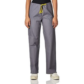 WonderWink Womens Origins Sierra Women's Medical Scrubs Pants, Pewter, X-Large US