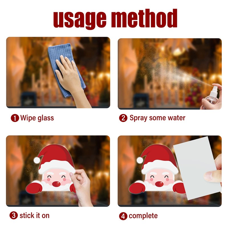 Bigqin Window Stickers for Christmas Winter Window Decoration Snowflake Stickers,