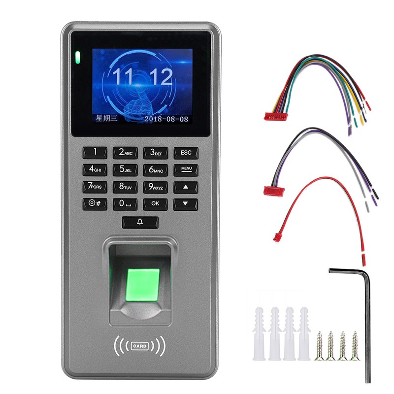DC 12V 2.8in TFT HD Display Fingerprint Password Card Door