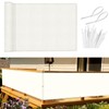 Sunnylaxx Balcony Privacy Screen 90 x 400 cm, Cream White