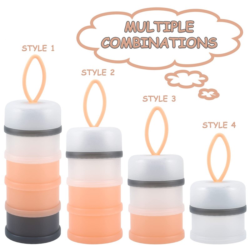 Accmor 2 Pack Baby Formula Dispenser On The Go, Stackable