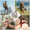 Navigation Compass,Hiking Compass,Brass Compass,Shockproof Waterproof Brass Hollow Camping Survival Tools