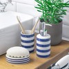 Harbour Housewares Soap Dish - Glazed Ceramic Bathroom Sink Holder