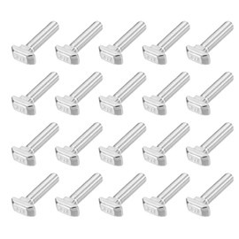 PATIKIL M8x25 Hammer Head Bolt T Screw, 20 Pcs T Slot Drop in Bolt Hammer Head Bolts for 4545 Series European Standard Aluminum Profile