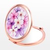 Dynippy Compact Mirror Rose Gold Makeup Mirror Folding Mini Pocket