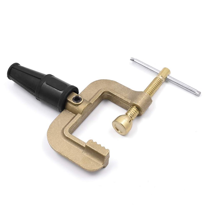 HITBOX Welding Ground Clamp Brass 0.75kg Full Cooper 400Amp High