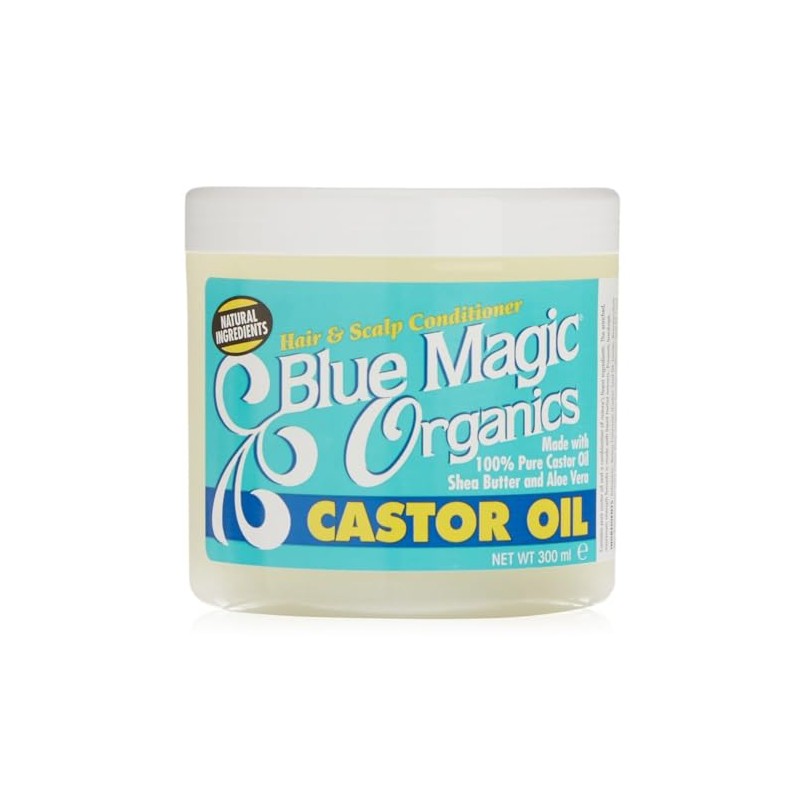 Blue Magic Originals Castor Oil 12 Ounce Jar (340g), 75610168105