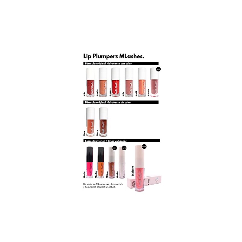 Mlashes | Volumizador para labios al instante con glitter |