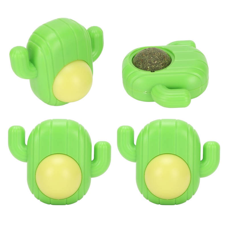 Wall Catnip Toy Teeth Cleaning Dustproof Adhesive Interactive Cat Chewing