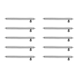 Generic Stainless Steel Watchband Connector Adapters With Pins - Universal Sizes: 18mm/20mm/22mm INSANELY PARACORD Black, Silver, Gold, Rose Gold (22mm (5 Pack), Pin Pairs ONLY)