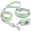Huanovix Waterproof and Dirt-Proof Dog Collar and Leash Set, Reflective