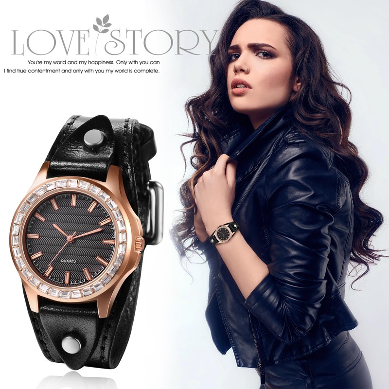 Watch Men Women Seiko Automatic Watch : Waterproof Leather Watch