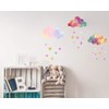 Easu Rainbow Wall Decal Girls Bedroom Decor (Heart)
