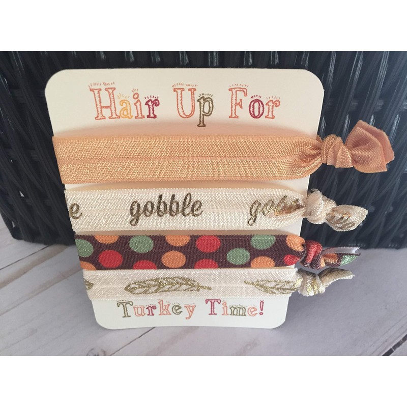 Fall Colors Thanksgiving Hair Tie Set