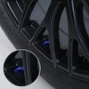 SINGARO Tire Valve Caps, 4 Pieces of Universal Aluminum Alloy