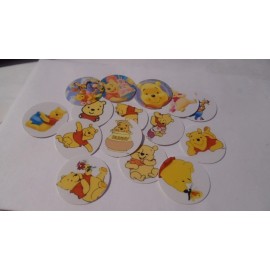 Unbranded Pre Cut One Inch Bottle Cap Images WINNIE THE POOH Free Shipping - photo, 15 images