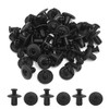 uxcell 30 Pcs Black 8mm Hole Plastic Rivets Fastener Fender