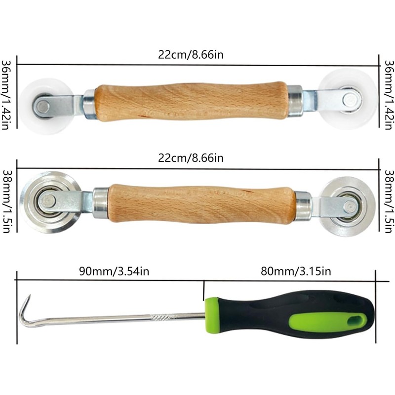 SHSHbuy Fly Screen Piping Tool, Pack of 4 Tool Retractor,