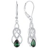 YL Women's Infinity Celtic Knot Drop Earrings 925 Sterling Silver
